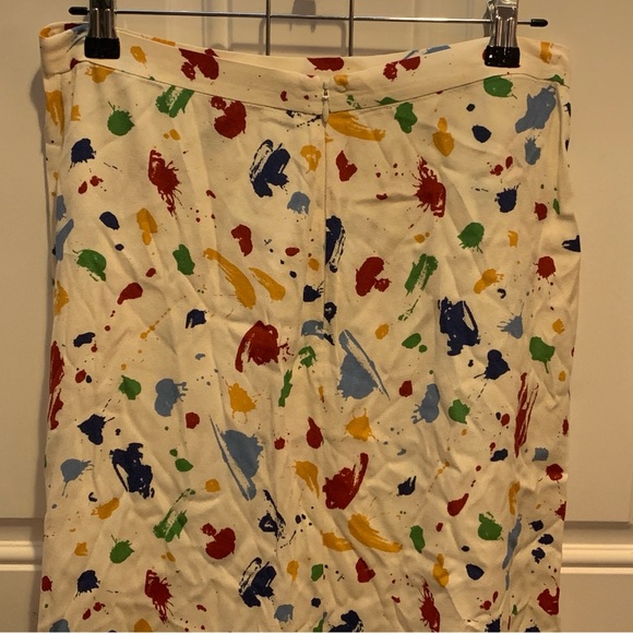 Reformation Bea Slip Midi Skirt Paint Splatter Painted Lady A-Line Sz 8 $148.00 - Picture 10 of 14